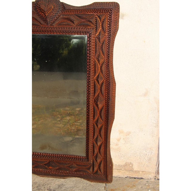 19th Century Large 19th Century Tramp Mirror For Sale - Image 5 of 11