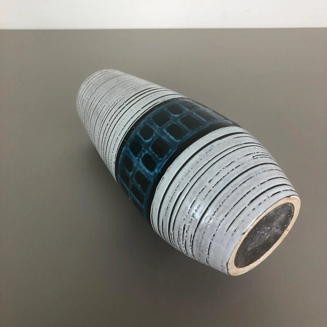 Large Multi-Color Fat Lava Europ Line Vase from Scheurich, Germany, 1970s For Sale - Image 11 of 18