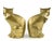 Mid 20th Century Mid-Century Brass Sitting Cat Figurine Bookends - a Pair For Sale - Image 5 of 9