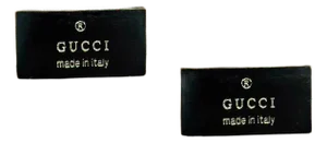 Late 20th Century Gucci Estate Mens Cufflinks Sterling Silver, A Pair