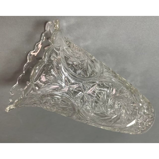 Vintage European Brilliant Cut Glass Vase, Circa 1960 From Belgium For Sale - Image 9 of 12