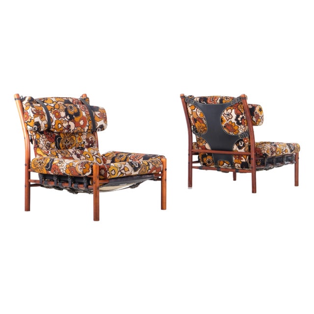 Set of Inca Easy Chairs by Arne Norell, 1970s For Sale