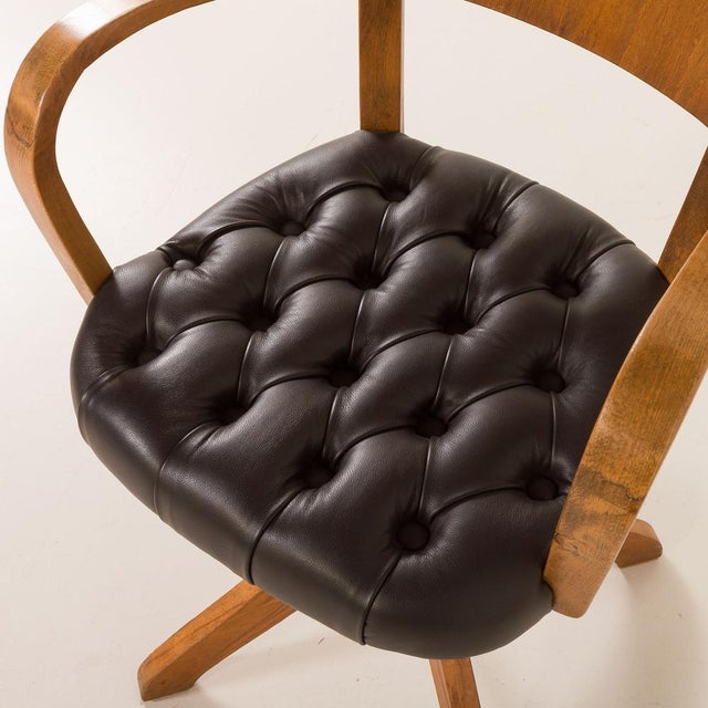 Mid-Century Italian Reclining Desk Chair, 1950s For Sale - Image 15 of 17