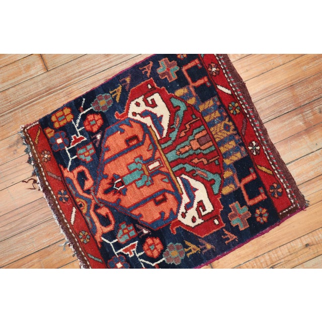 20th Century Tribal Bakhtiari Sampler Textile Rug For Sale In New York - Image 6 of 6