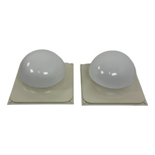 Large Space Age Ceiling Lamps, 1970s, Set of 2 For Sale