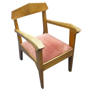 German Anthroposophical Chair in Walnut by Siegfried Pütz, 1920s For Sale