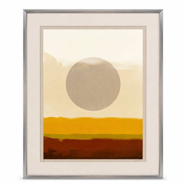 Vintage 1976 Sunrise Abstract Art - Numbered 1/1 Signed For Sale