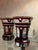 Antique Bohemian Amber Glass Goblets with Hand-Painted Floral Decoration, Set of 2 For Sale - Image 6 of 10