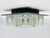 Lightolier 1960s Flush Mount Chrome & Murano Glass Ceiling Light by Gaetano Sciolari for Lightolier For Sale - Image 4 of 12