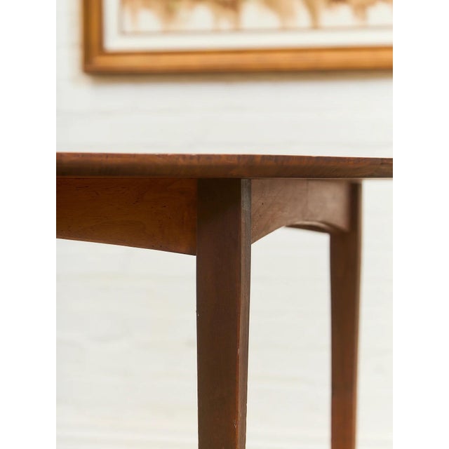 Burnt Umber 1960’s Vintage Solid Wood Dining Table For Sale - Image 8 of 12