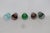 Glass Mid 20th Century Aperitif Cordial Glasses Set of 5 Colorful Sipping Liqueur Small Shot Cups For Sale - Image 7 of 9