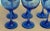 Art Deco Libbey Dark Blue Glasses - Set of 8 For Sale - Image 3 of 7