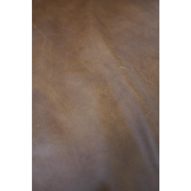 Restoration Hardware Quality Brown Leather Sofa Chairish