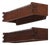 Pair of Brutalist Style Carved Oak Hat and Coat Racks, C. 1960 For Sale