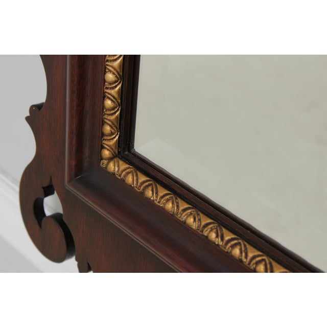 Wood Henkel Harris Model H-35 Chippendale Mahogany Mirror For Sale - Image 7 of 14