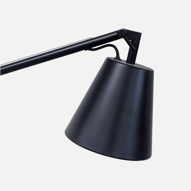 2010s Eq3 Modern Black Floor Lamp With Concrete Base For Sale - Image 5 of 10