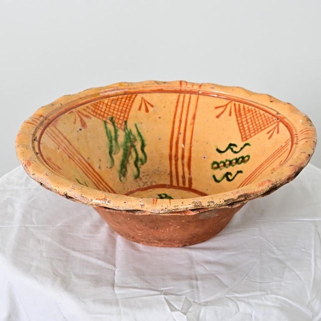 19th Century Portuguese 19th Century Glazed Terracotta Bowl For Sale - Image 5 of 11