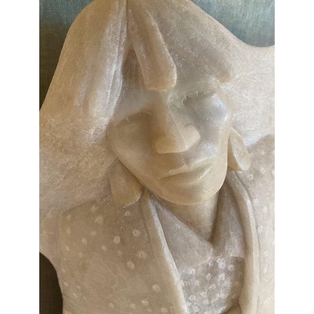 Mid 20th Century Hand-Carved Alabaster Sculpture For Sale In Palm Springs - Image 6 of 9