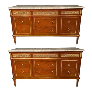 Monumental French Commodes in the Manner of Maison Jansen - a Pair For Sale