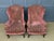 Wood Upholstered Wing Lounge Chairs, 1920, Set of 2 For Sale - Image 7 of 17
