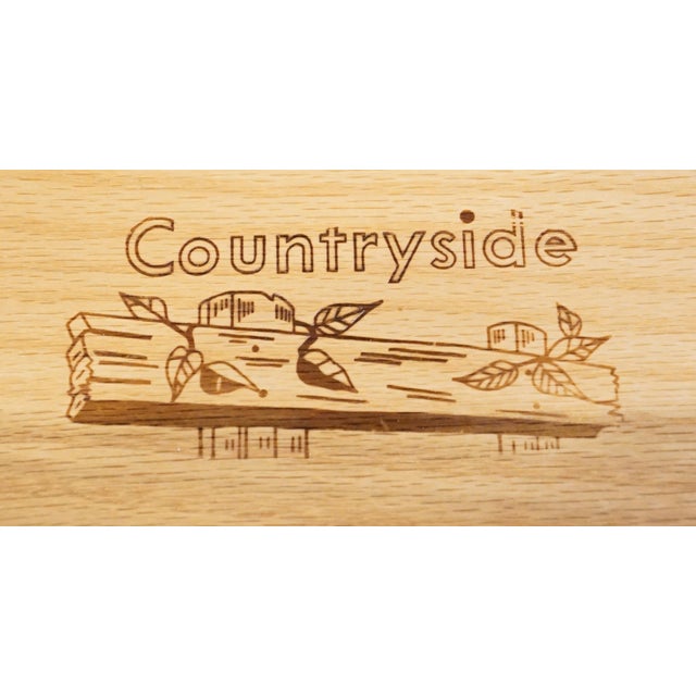 Brown Link Taylor Countryside Collection Solid Oak Early American Rustic 42" Chest on Chest 6606 For Sale - Image 8 of 13