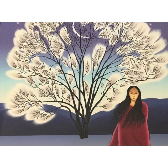 R C Gorman Original Lithograph “Nocturne” For Sale In Palm Springs - Image 6 of 12