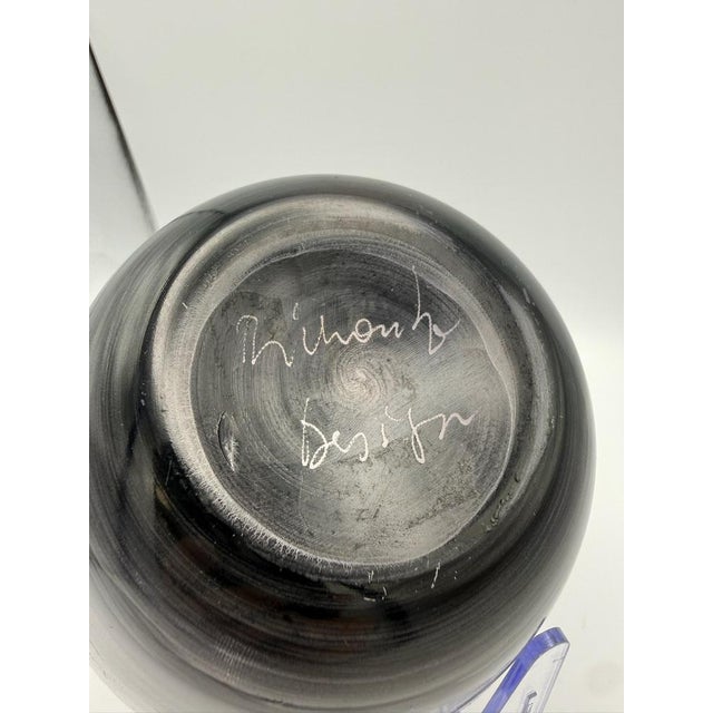This beautiful, hand-painted art glass vase comes from the renowned Richartz Art Collection of the 1980s (design: Hans...