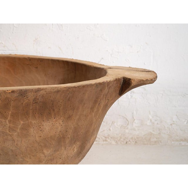 Wood Antique Primitive Style Bowl, 1900 For Sale - Image 7 of 13
