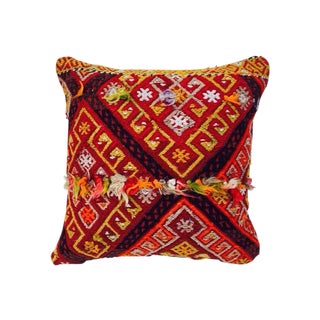Vintage Turkish Kilim Pillow For Sale