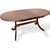 Gold Mid-Century Teak S-Form Oval Extending Dining Table, 1960s For Sale - Image 8 of 10