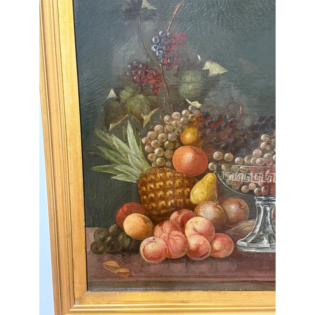 Late 19th Century Attributed to George Whitaker (American, 1840–1916), "Still Life of Fruit" For Sale - Image 5 of 12