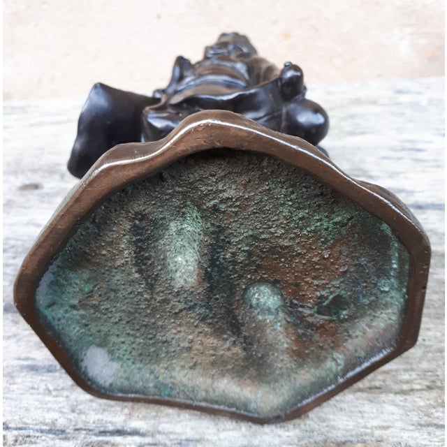 Genryusai Seiya, Japanese Meiji Okimono Sculpture, 1890s, Bronze For Sale - Image 5 of 11