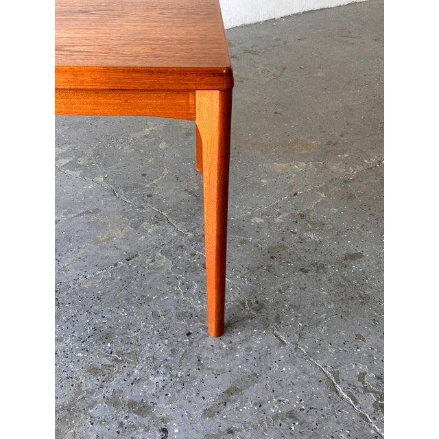 Wood 1960s 7.8 Ft Henning Kjaernulf for Vejle Stole Danish Modern Teak Dining Table Leafs For Sale - Image 7 of 10