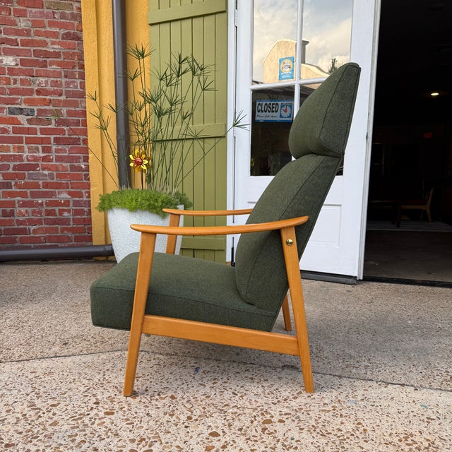 Mid-Century Modern Ikéa Lugano Hög Lounge Chair, Restored, Sweden, 1950s For Sale - Image 3 of 7