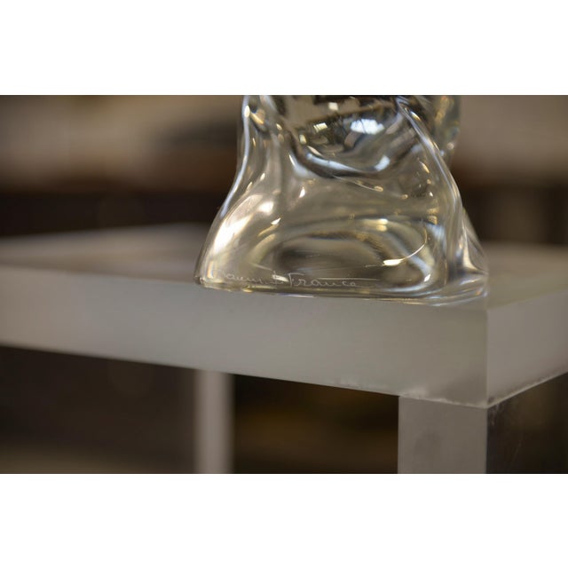 Crystal Candlestick from Daum Nancy, France, 1970s For Sale - Image 4 of 5