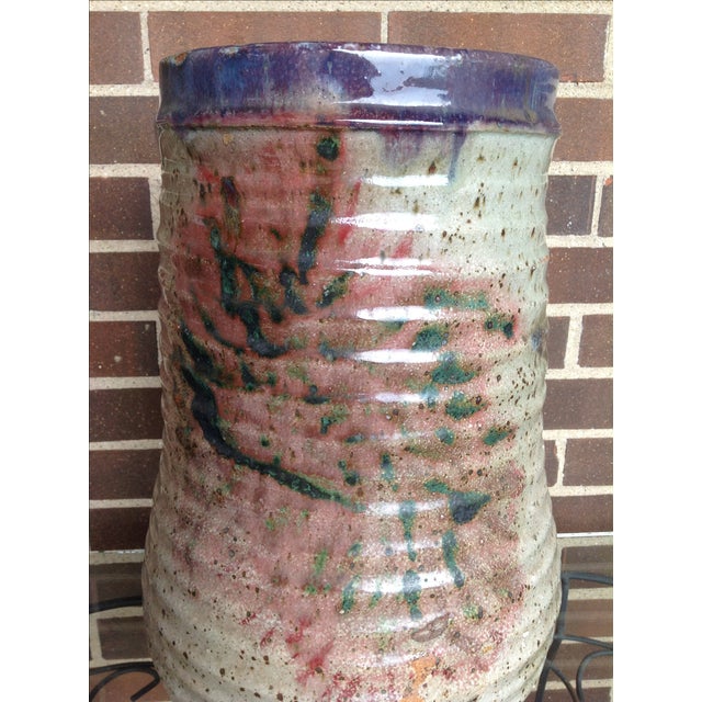 1970s 1970s Studio Pottery Floor Vase For Sale - Image 5 of 11