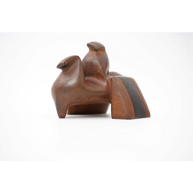 Abstract Cast Iron Zezootier & Reiter Sculpture by Gertraude Zebe, 1997 For Sale - Image 6 of 17