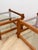 Wood Pair of Vintage Teak Mortise and Tenon Side Tables, Glass Top and Base For Sale - Image 7 of 10