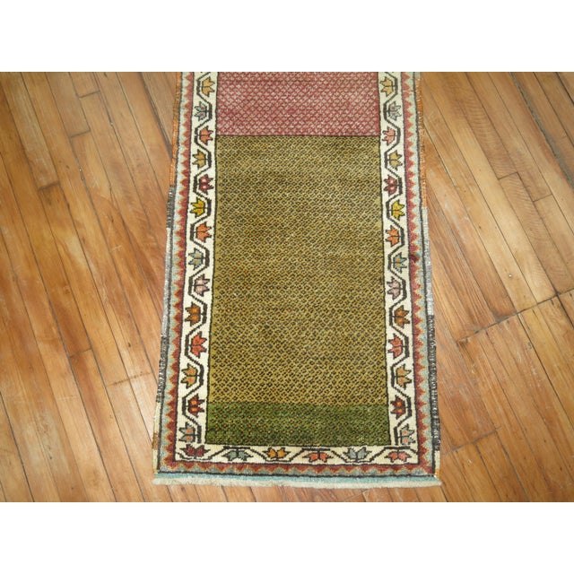 A one of a kind Turkish Runner dated 1912 Details rug no. 30817 size 2' 2" x 11' 2" (66 x 340 cm)