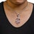 Haus of Brilliance 18K White Gold 1 1/10 Cttw Diamond and Pink Tourmaline Double-Strand Art Deco Inspired Chandelier 18" Pendant Necklace (F-G Color, VVS2-VS1 Clarity) For Sale - Image 4 of 5