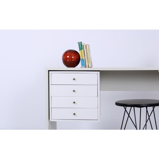 Pastoe Small QBus Desk by Cees Braakman for Pastoe, 1960s For Sale - Image 4 of 15