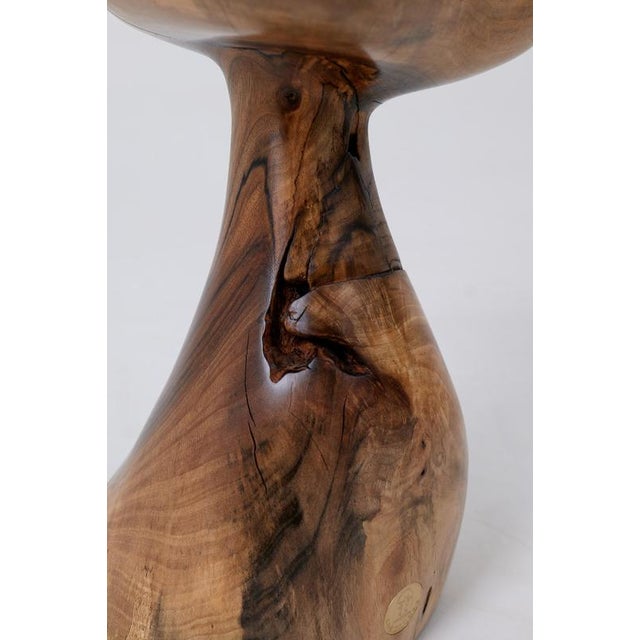 Sculptural Side Table in Walnut by Logniture For Sale - Image 6 of 14