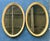Glass Vintage Boho Gilt Laurel Leaf Oval Mirror - A Pair For Sale - Image 7 of 10