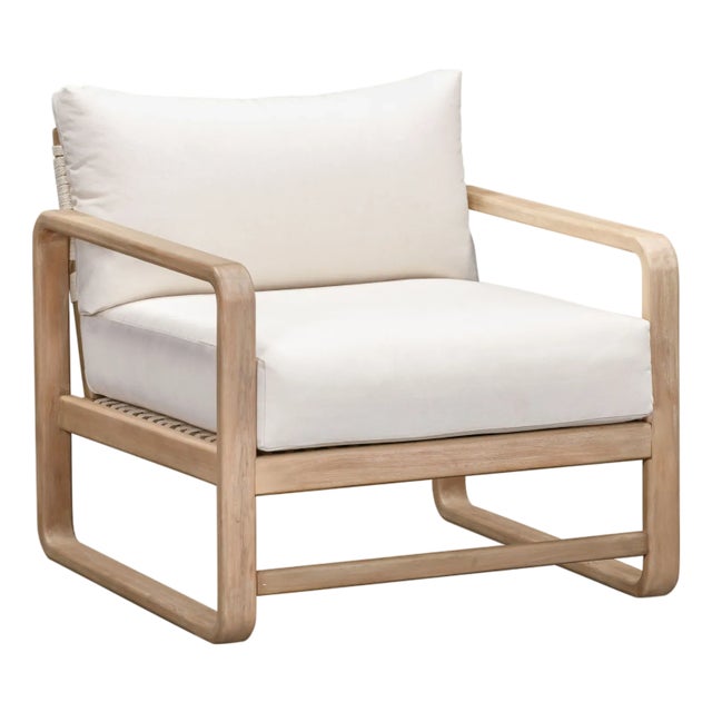 Palata Cream Performance Fabric Outdoor Chair For Sale - Image 10 of 10