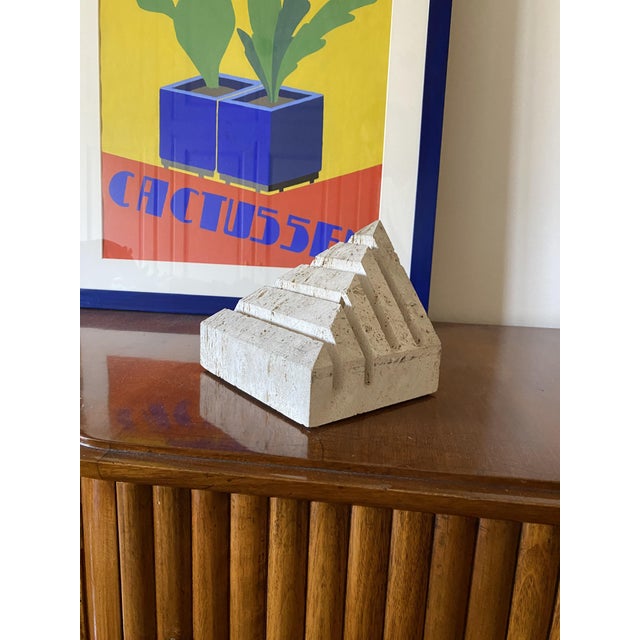 Travertine Desk Organizer by Enzo Mari for Fratelli Mannelli, Italy, 1970s For Sale - Image 6 of 18