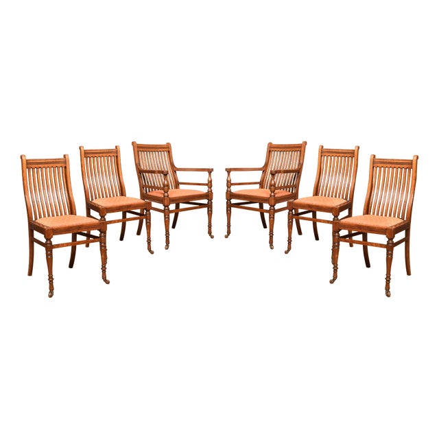 Dining Chairs by James Shoolbread, 1890s, Set of 6 For Sale