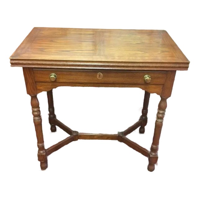 Vintage Games Table, Oak Games Table, Pennsylvania House Furniture For Sale