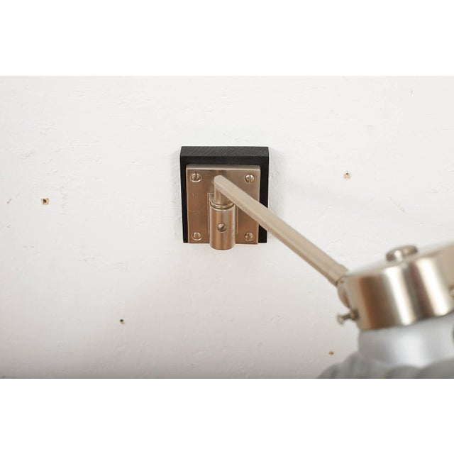 BAG Turgi Wall Lamp with Glass Shade from BAG Turgi, 1933 For Sale - Image 4 of 13