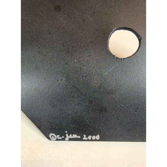 Black Post Modern Metal Sculpture by Curtis Jeŕe For Sale - Image 8 of 8