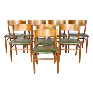 Mid-Century Teak Chairs by Georg Leowald for Wilkhahn, 1960s, Set of 8 For Sale